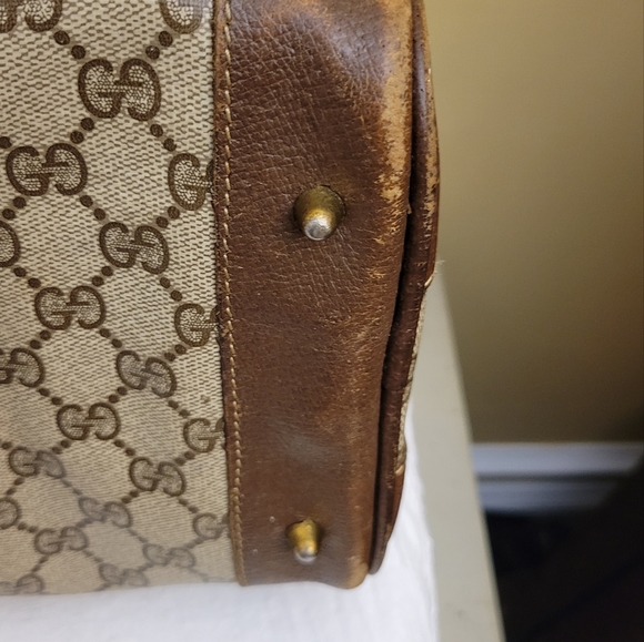 Gucci Tan Supreme Coated Canvas Ophidia Boston Handbag - Picture 8 of 16